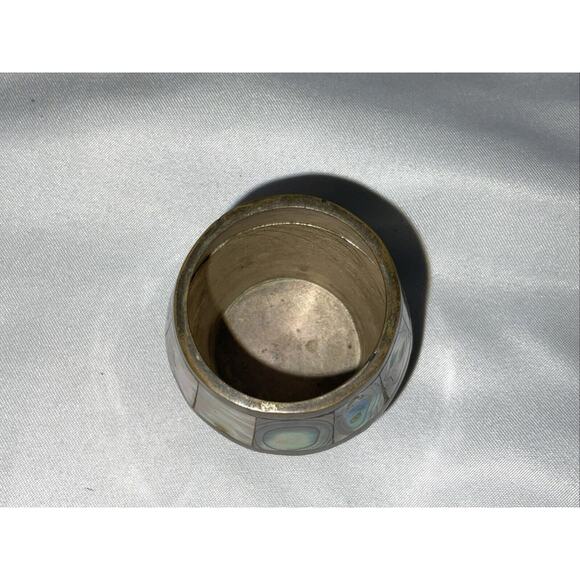 VTG VINTAGE TAXCO ABLONE MOTHER OF PEARL INLAY SHOT GLASS MADE IN MEXICO - Picture 6 of 6